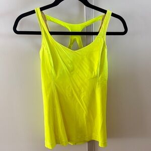 Lululemon Athletica Neon Yellow Tank Top